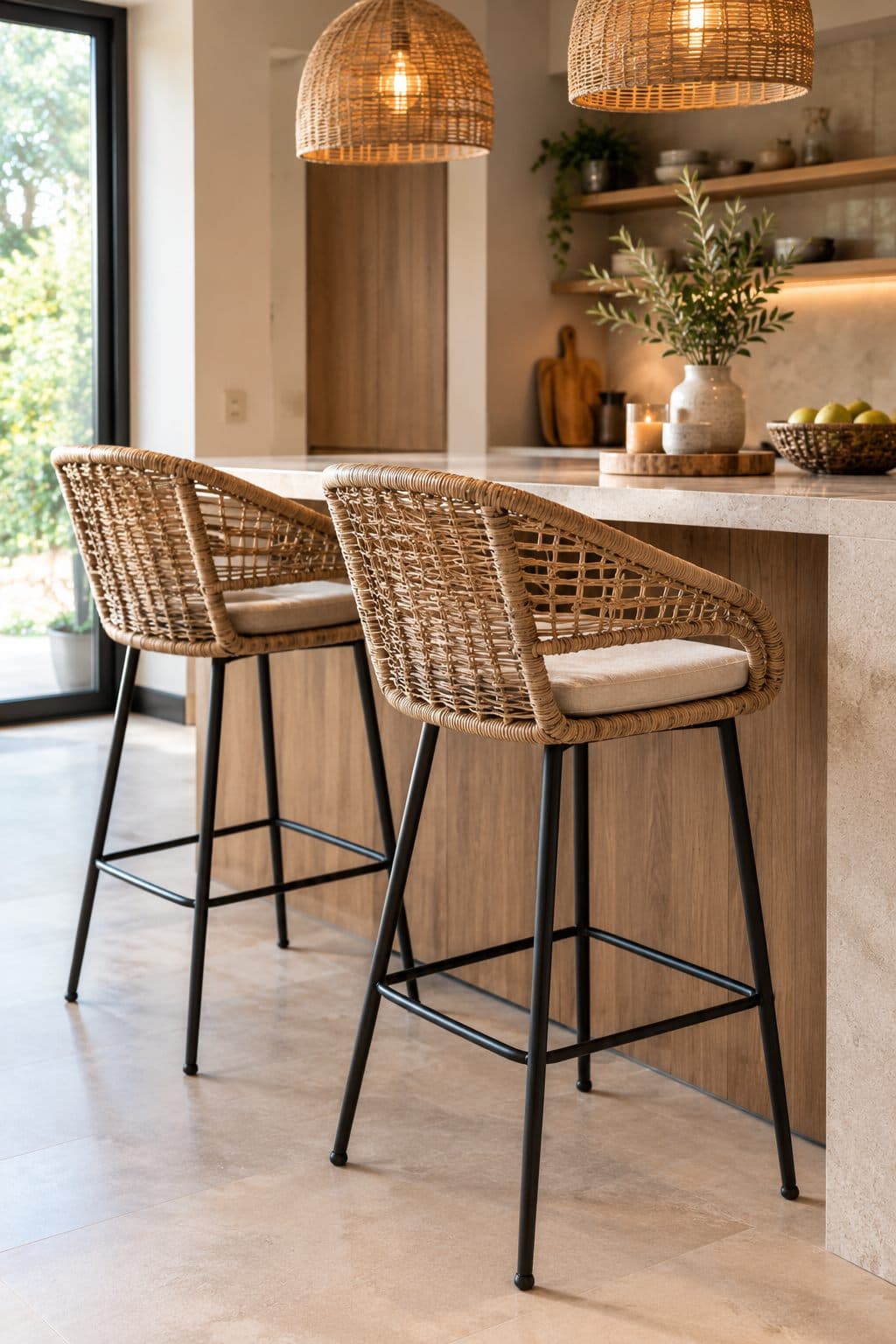 Chaise et tabouret