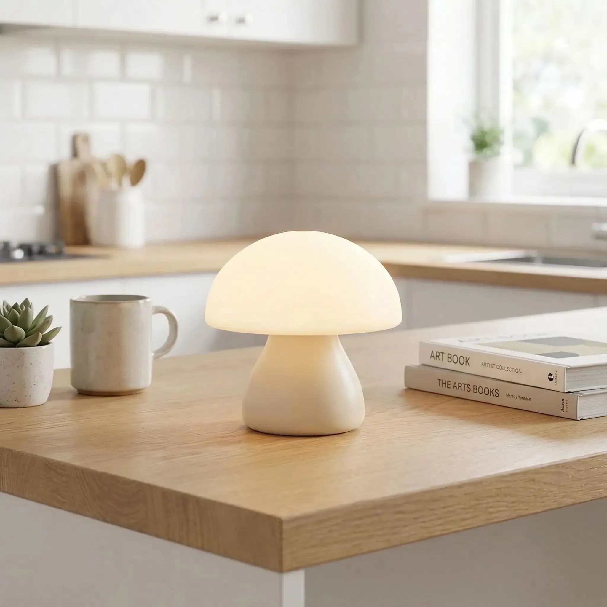 Lampe champignon Mini Tactile rechargeable 29,99€
