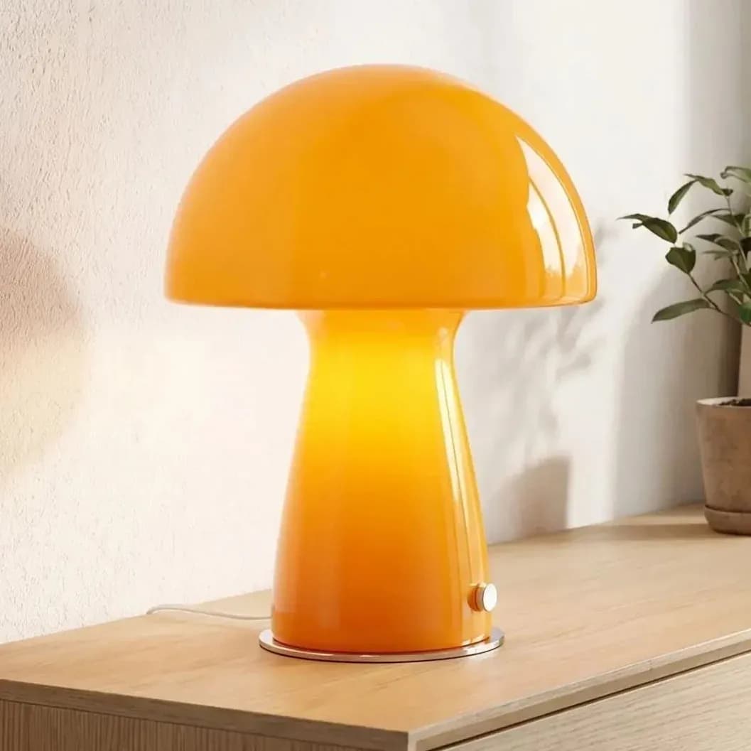 Lampe champignon orange, Vintage 99,99€