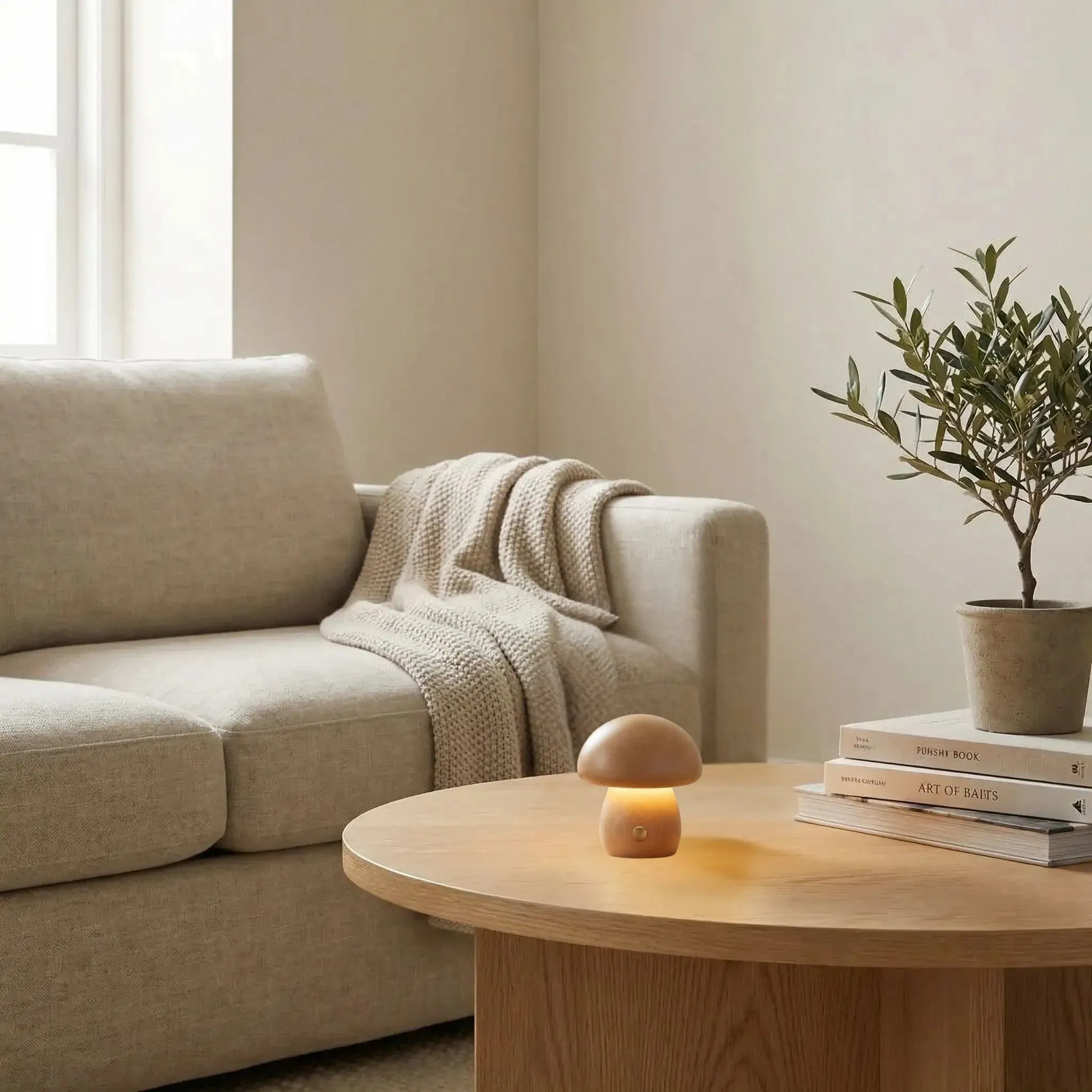 lampe-champignon-bois-hetre-court-sur-table-salon-petite-tactile-bois.webp